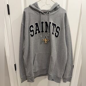'47 Gray Pullover Hoodie with Saints Logo Patch
